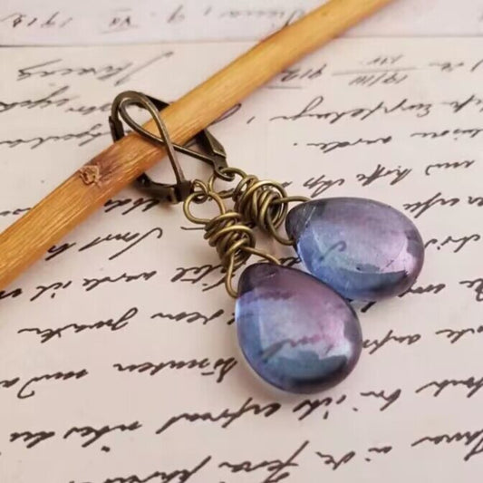 Trendy and Unique Gemstone Drop Earrings
