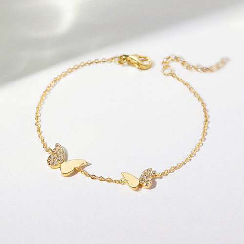 Pave Butterfly Bracelet