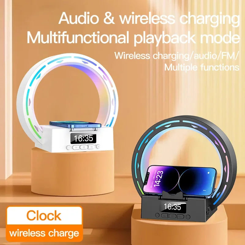 TRENDING - 4-1 Wireless Bluetooth Speaker/Charging Pad and Bedside Lamp