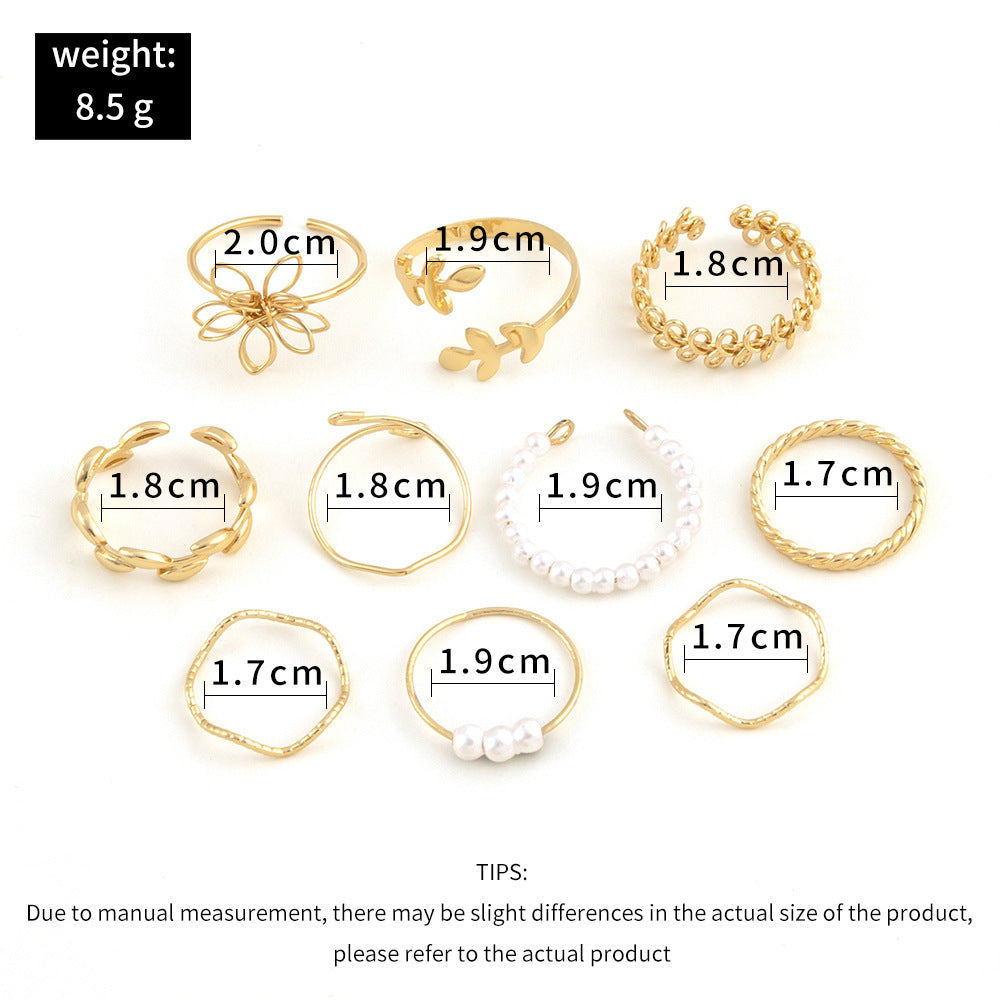 Openwork Flower Rings - Midi Rings