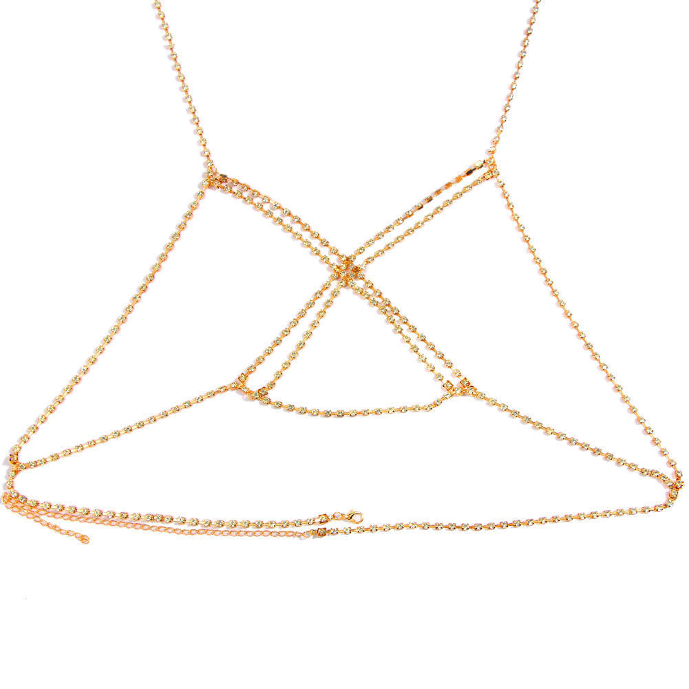 KayBee & Company Simple Cross Laminated Body Chains