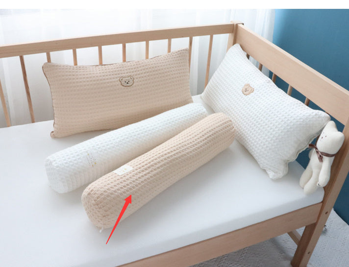 Korean Cotton Bear Embroidery Headboard Pillow