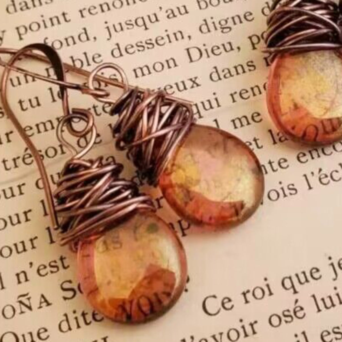 Trendy and Unique Gemstone Drop Earrings