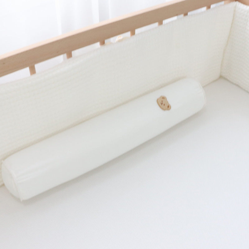 Korean Cotton Bear Embroidery Headboard Pillow