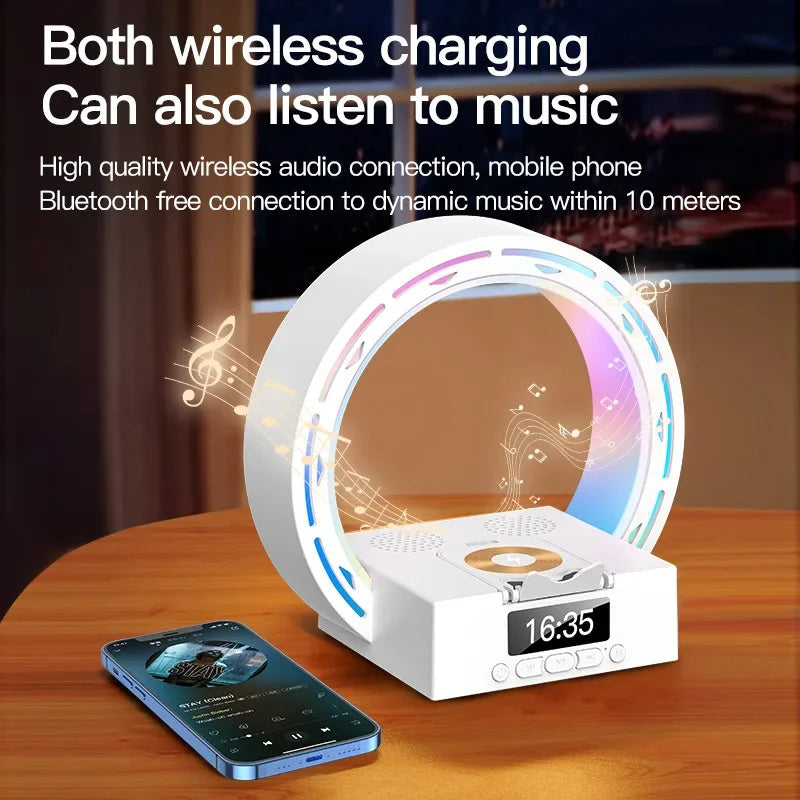 TRENDING - 4-1 Wireless Bluetooth Speaker/Charging Pad and Bedside Lamp