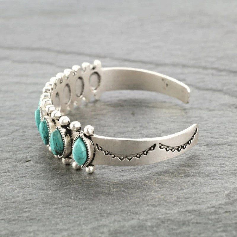 KayBee & Company Turquoise Open Bangle Bracelet