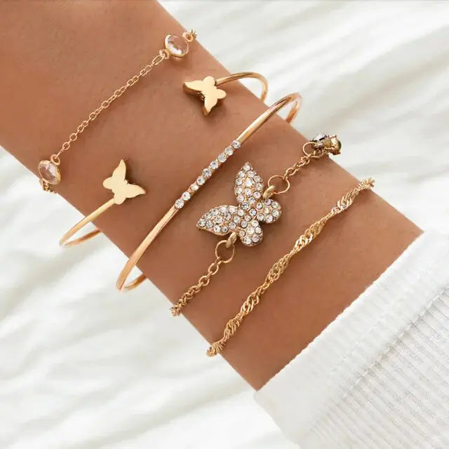 5-piece Bohemian Stack Bracelet Set