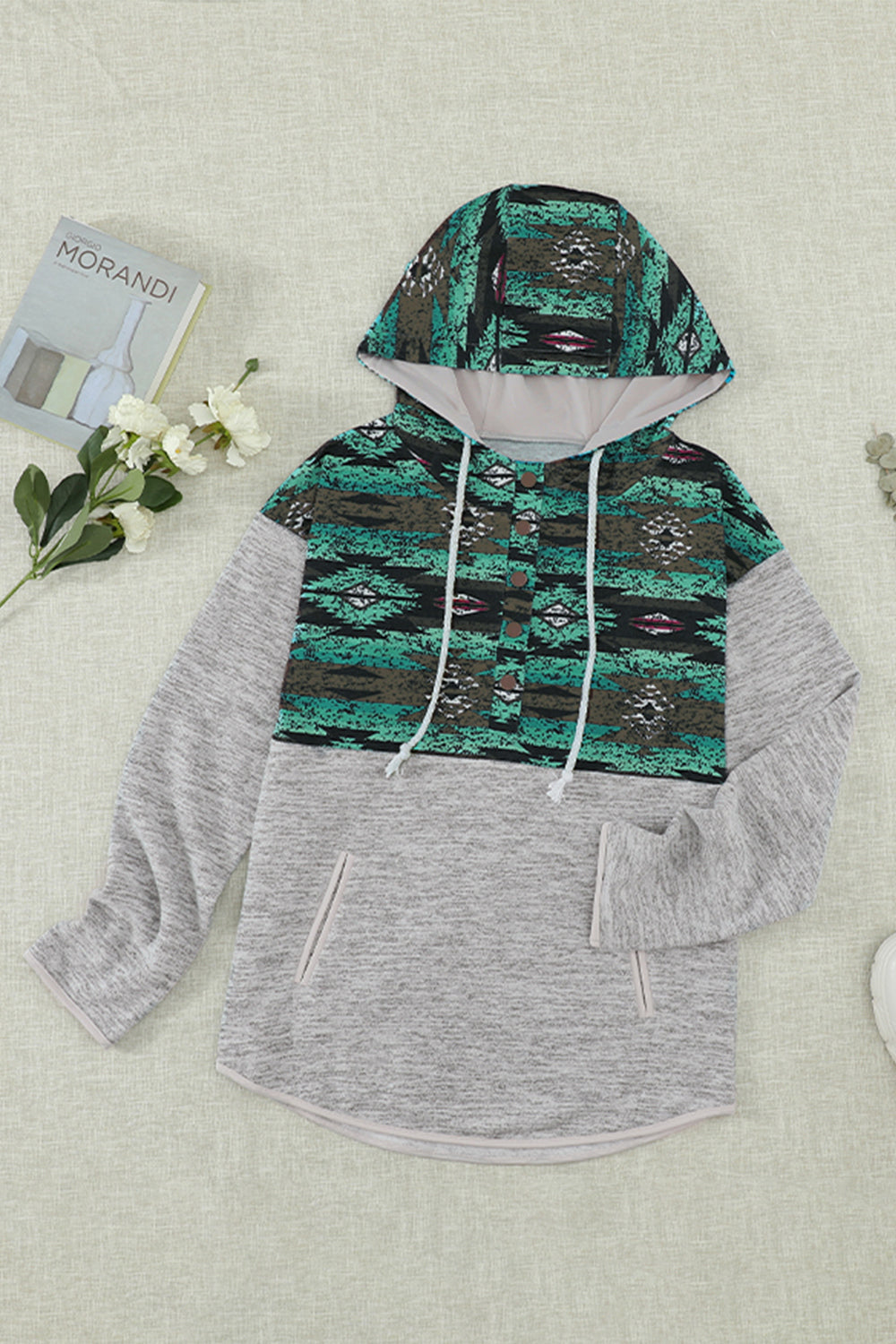 KayBee So Spooky Halloween Ghost Print Dropped Shoulder Hoodie