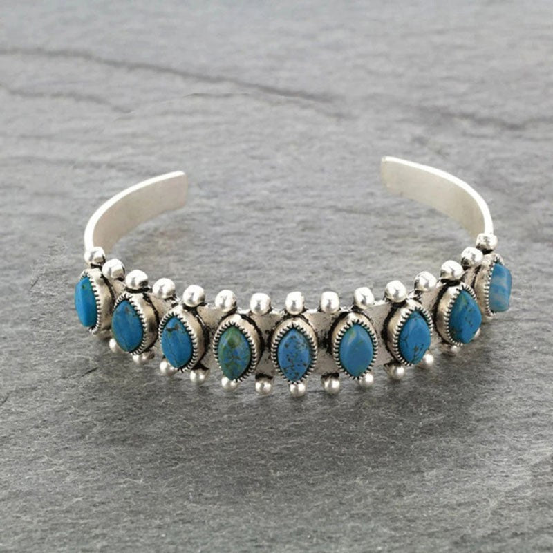 KayBee & Company Turquoise Open Bangle Bracelet
