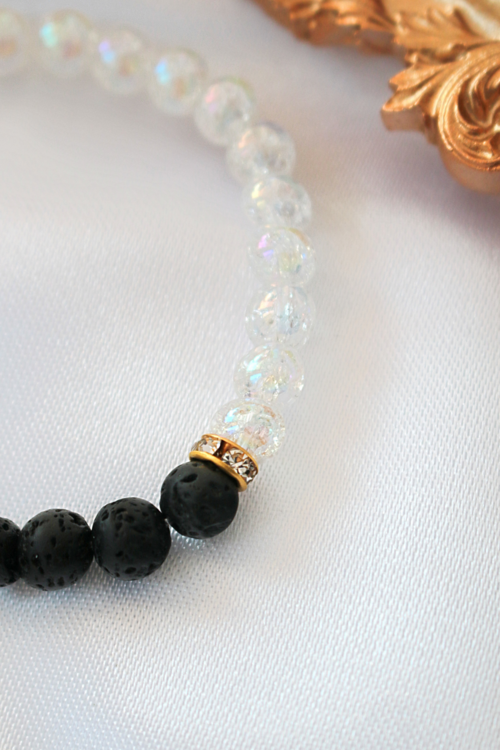 Handmade Aroma Diffuser – Lava Stone Bracelet - Anxiety Relief