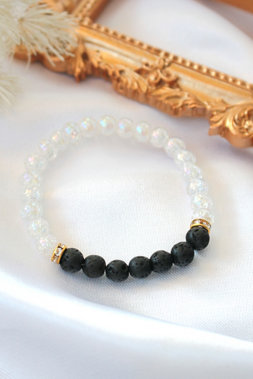 Handmade Aroma Diffuser – Lava Stone Bracelet - Anxiety Relief