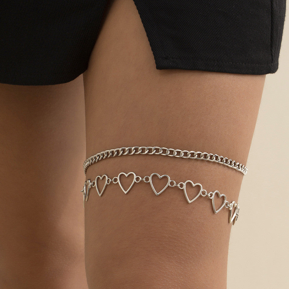 So Sexy Simple Personality Love Thigh Chain