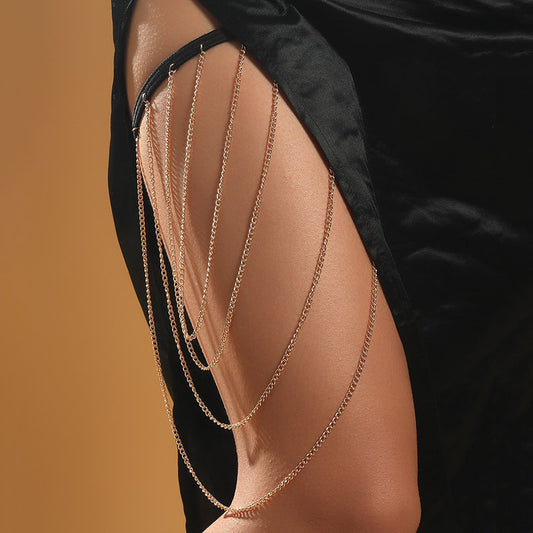 So Sexy  Creative Trend Multilayer Thigh Chain