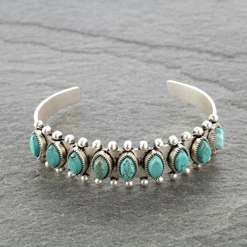 KayBee & Company Turquoise Open Bangle Bracelet