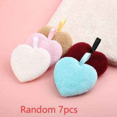 TRENDING - Heart Shape Reusable Makeup Remover Sponge Puff