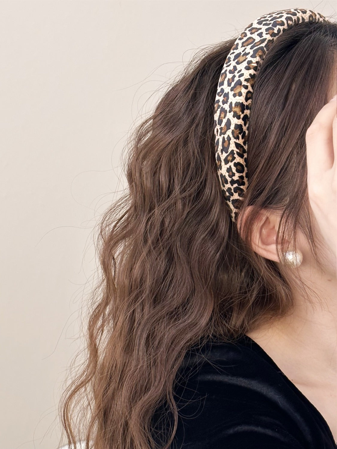 KayBee Leopard Soft Wide Headband