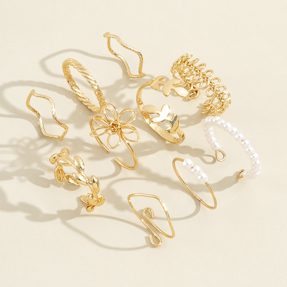 Openwork Flower Rings - Midi Rings