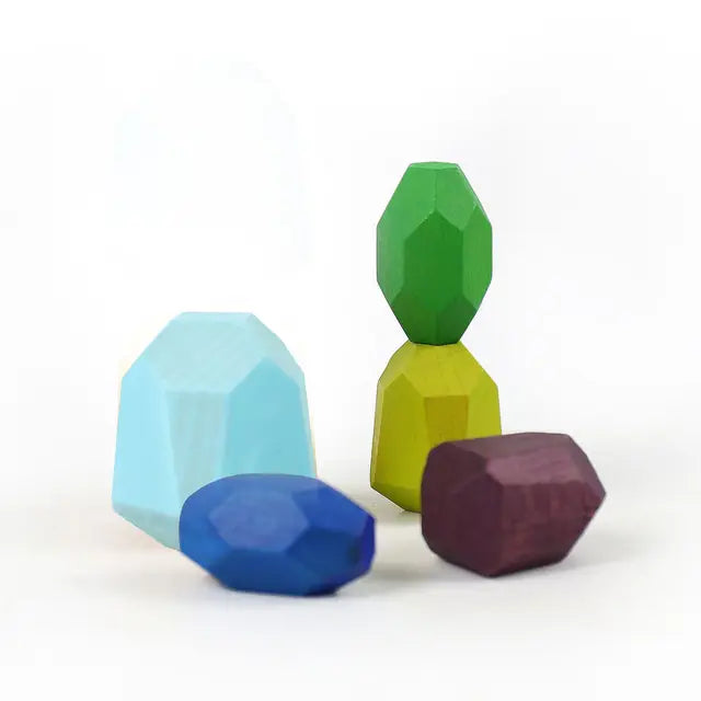 TRENDING Wooden Stacking Stones - Sensory