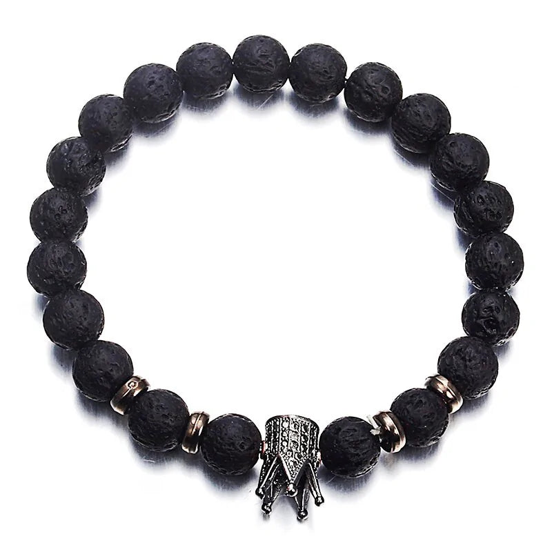 Handmade - King or Queen Crown Beaded Bracelet