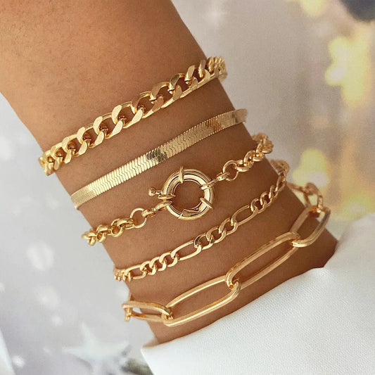 Stunning Personalized Charm Bracelet Bangles Set