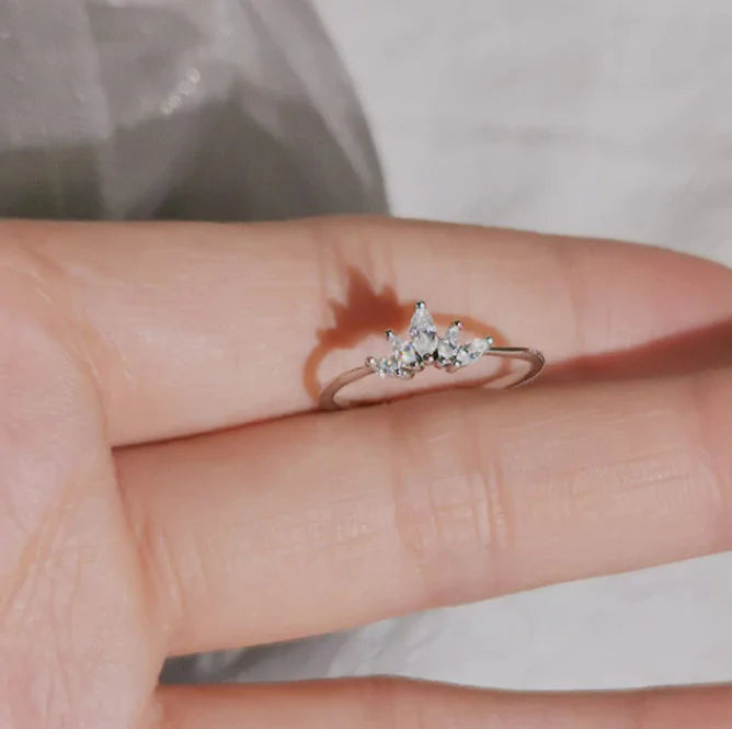 Stunning Silver Unique Crown Rings