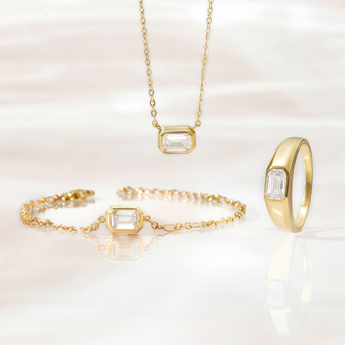 Gorgeous Sterling Sliver or Gold, White CZ Bracelet - Delicate