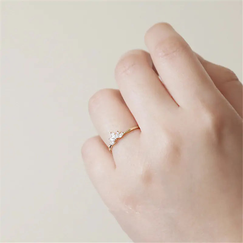 Stunning Silver Unique Crown Rings