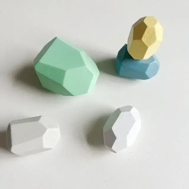 TRENDING Wooden Stacking Stones - Sensory