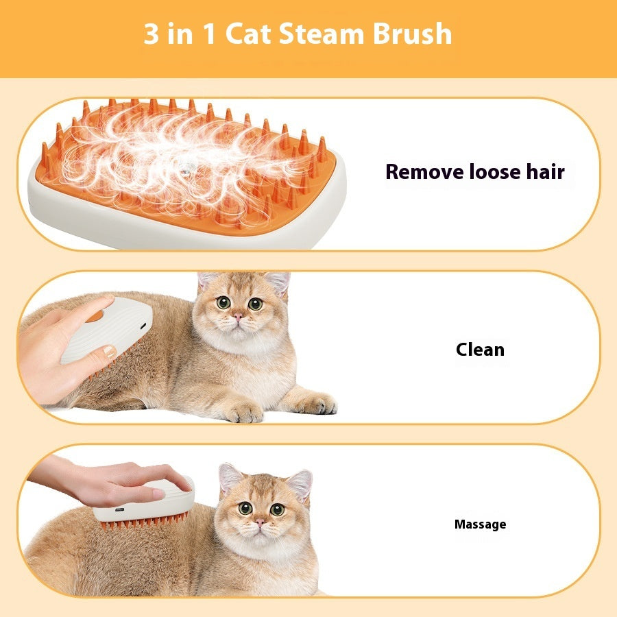 Meow Massager Steam Brush