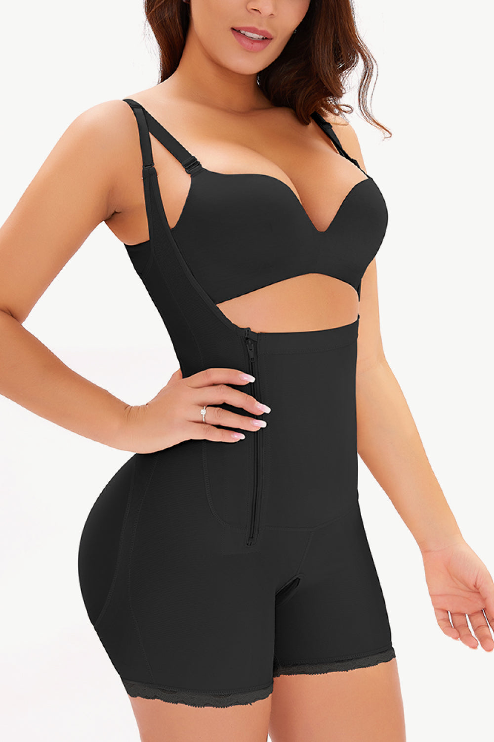 KayBee All Shapes Side Zipper Under-Bust Shaping Bodysuit