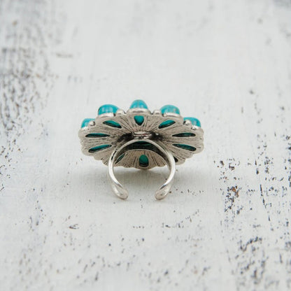 KayBee & Company Turquoise Flower Ring