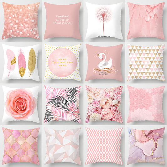 Pretty in Pinks Throw Pillow Case