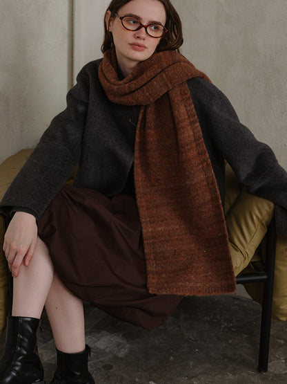 KayBee Striped Detail Knit Scarf