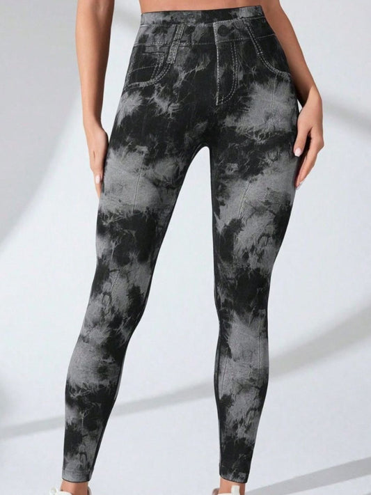 KayBee Tie-Dye High Waist Active Leggings