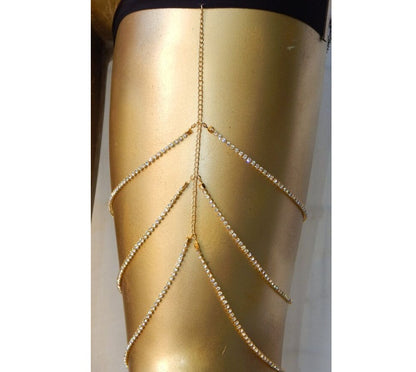 KayBee & Company Full Multi-Layered Thigh Chain