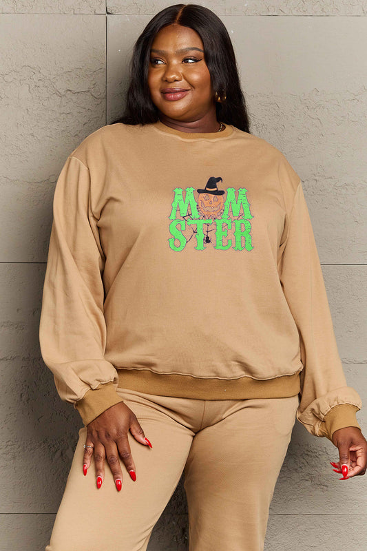 Simply Love MOM-STER Graphic Sweatshirt