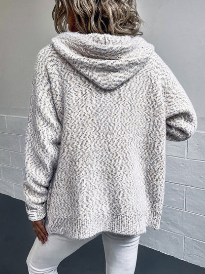 KayBee So Cozy Zip-Up Hooded Sweater