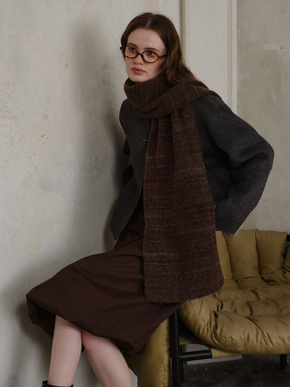 KayBee Striped Detail Knit Scarf