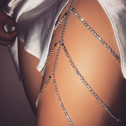 KayBee & Company Full Multi-Layered Thigh Chain