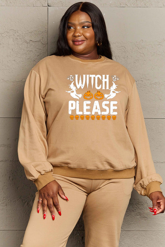 Simply Love WITCH PLEASE Graphic Sweatshirt