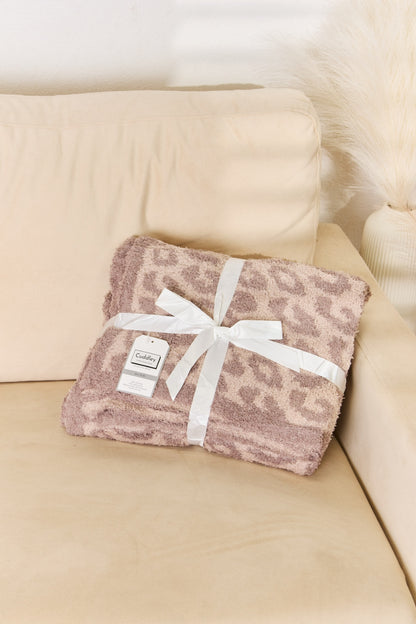 KayBee Cuddley Leopard Decorative Throw Blanket