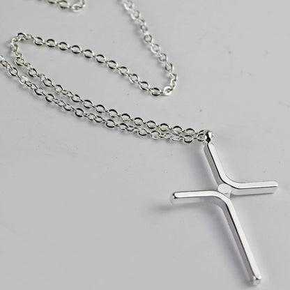 KayBee & Company Cross Pendant New Simple Necklace Titanium Steel Plating