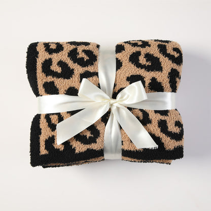 KayBee Cuddley Leopard Decorative Throw Blanket