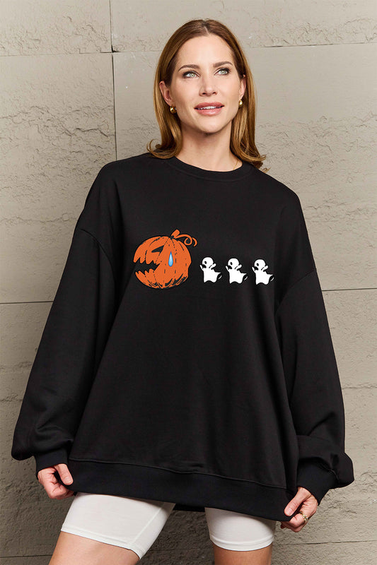 Simply Love Graphic Halloween Family Sweatshirt