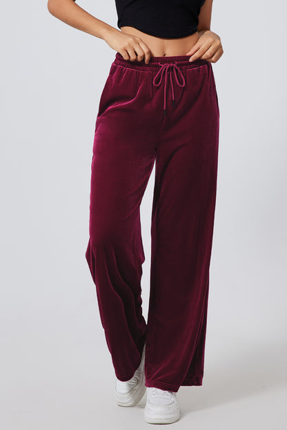 KayBee Styled Drawstring Wide Leg Active Pants