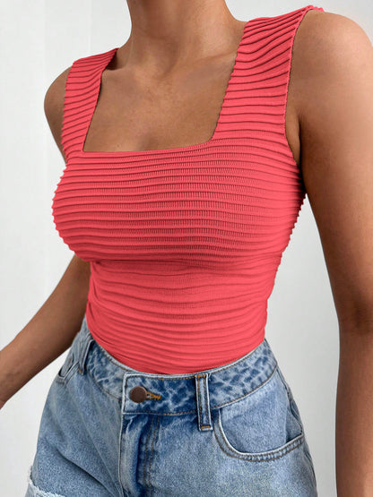 KayBee Square Neck Wide Strap Tank