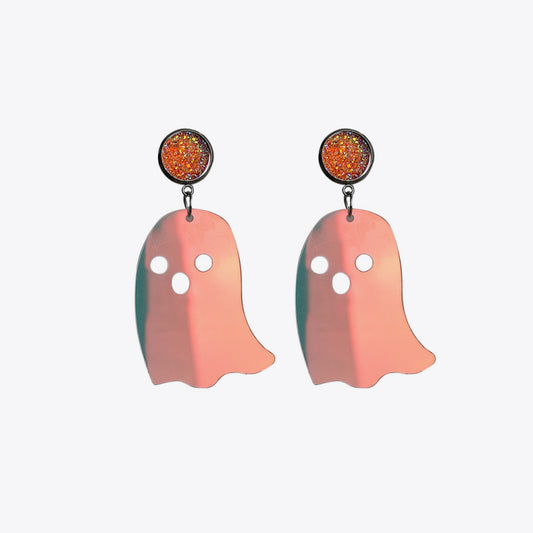 KayBee So Spooky Halloween Ghost Shape Acrylic Dangle Earrings