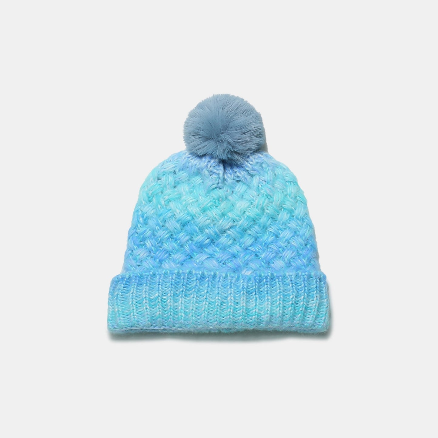 KayBee Gradient Knit Hat with Pompom