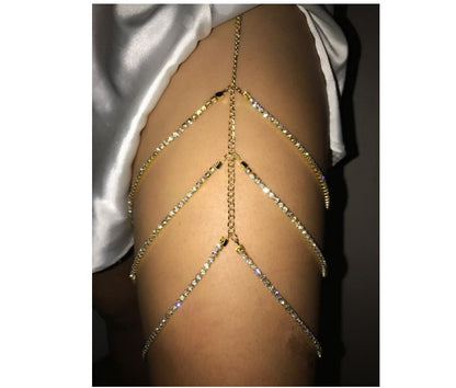 KayBee & Company Full Multi-Layered Thigh Chain