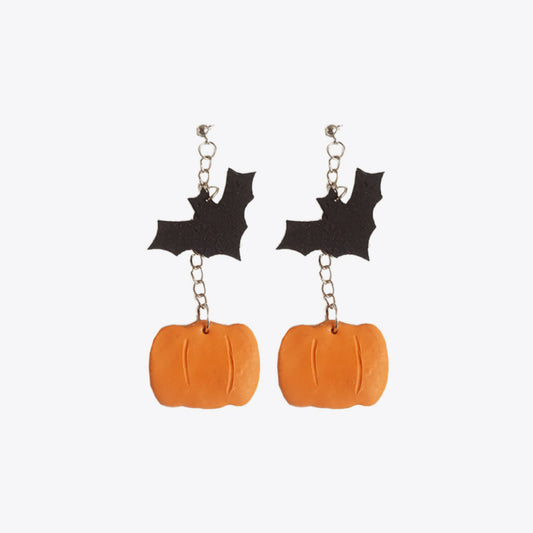 KayBee So Spooky Halloween Gothic Styles Pumpkin/Ghost/Bat/Moon Dangle Earrings